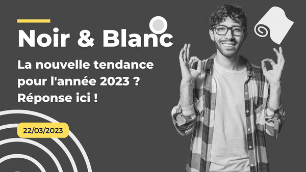 papier peint noir et blanc tendance