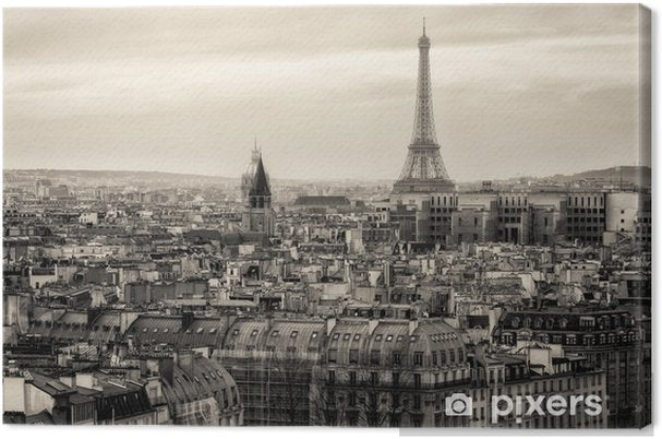 Black and white Paris wallpaper