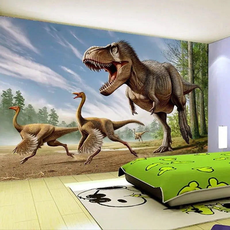 Dinosaurier-Tapete für Schlafzimmer - Second Image