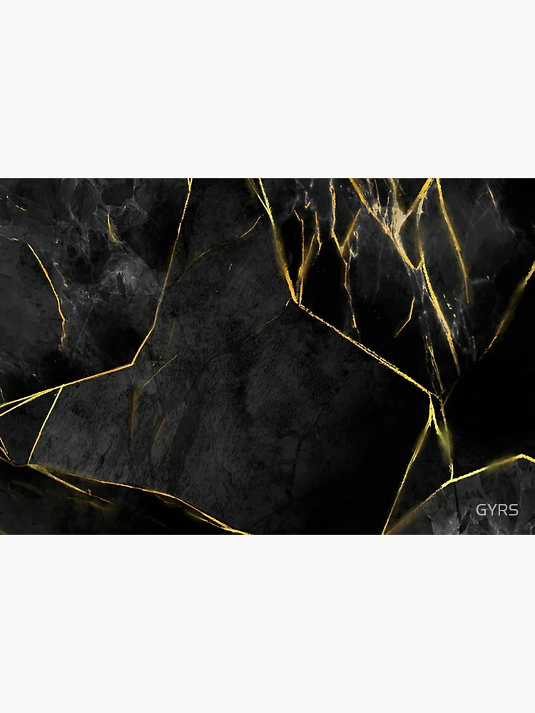 Black and Gold Marble Wallpaper