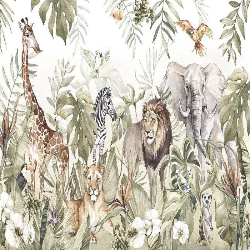 Dieren Behang <br/> Jungle Royal met Leeuw