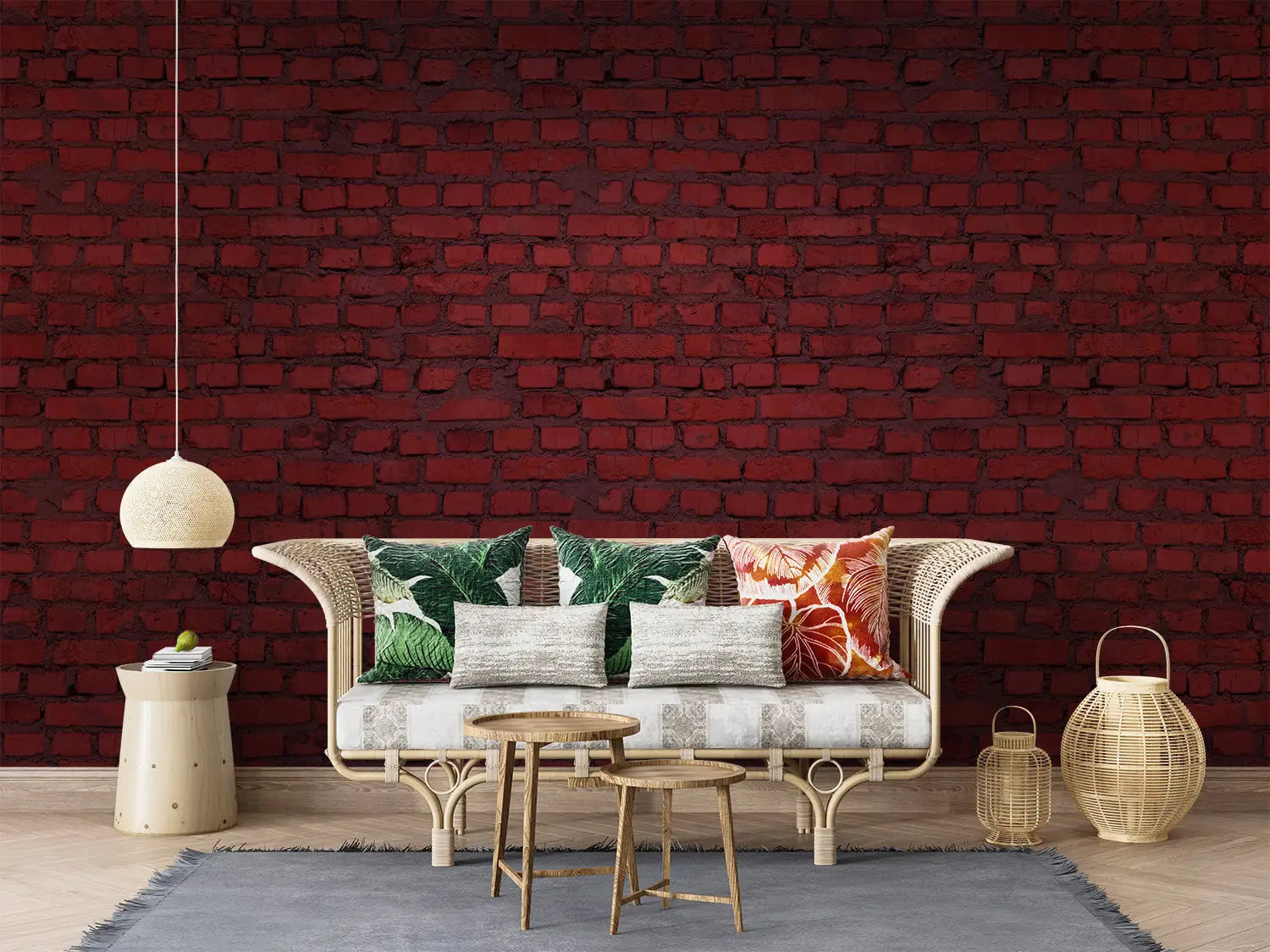 3D Red Brick Wallpaper - Second Image