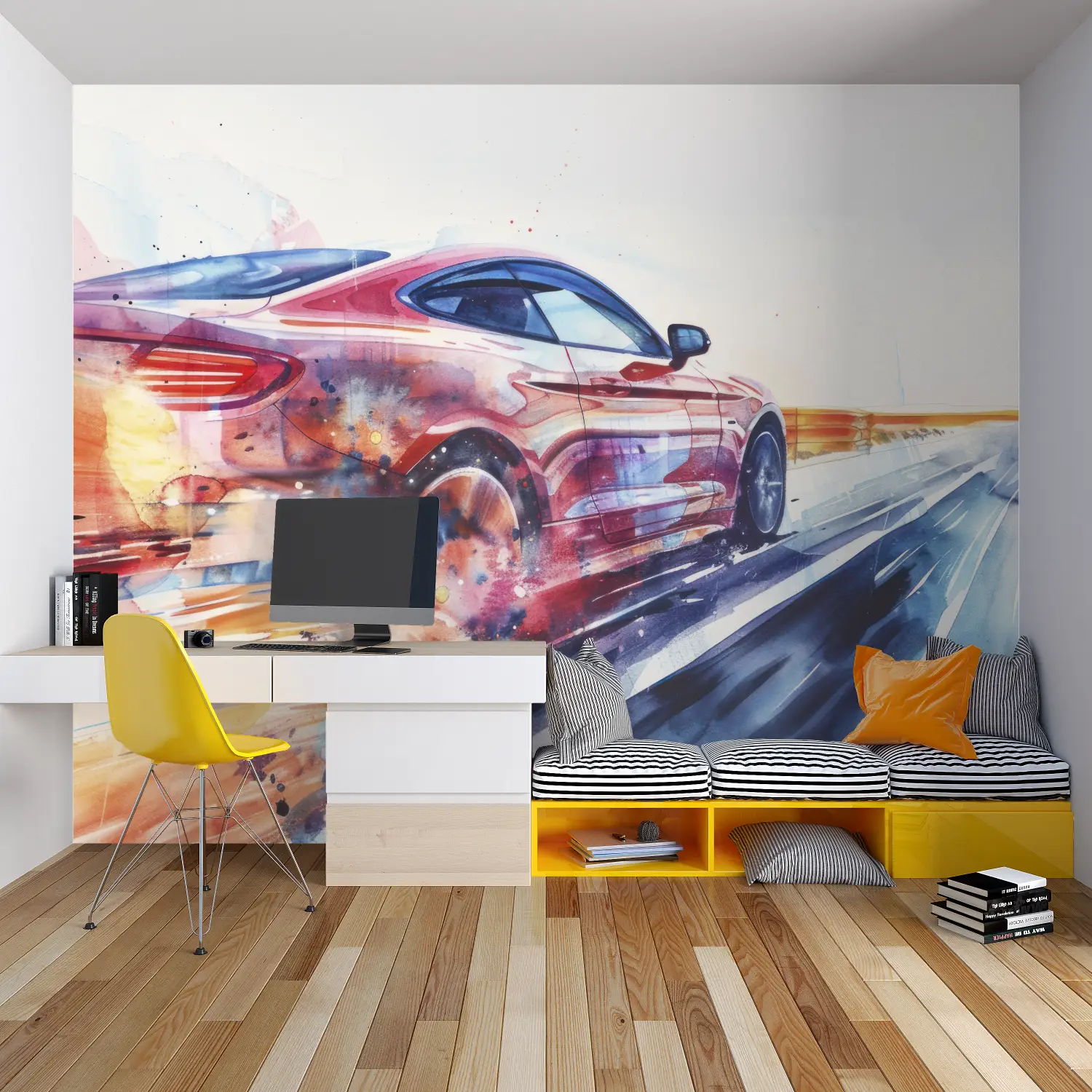 Tiener auto ontwerp behang - Second Image