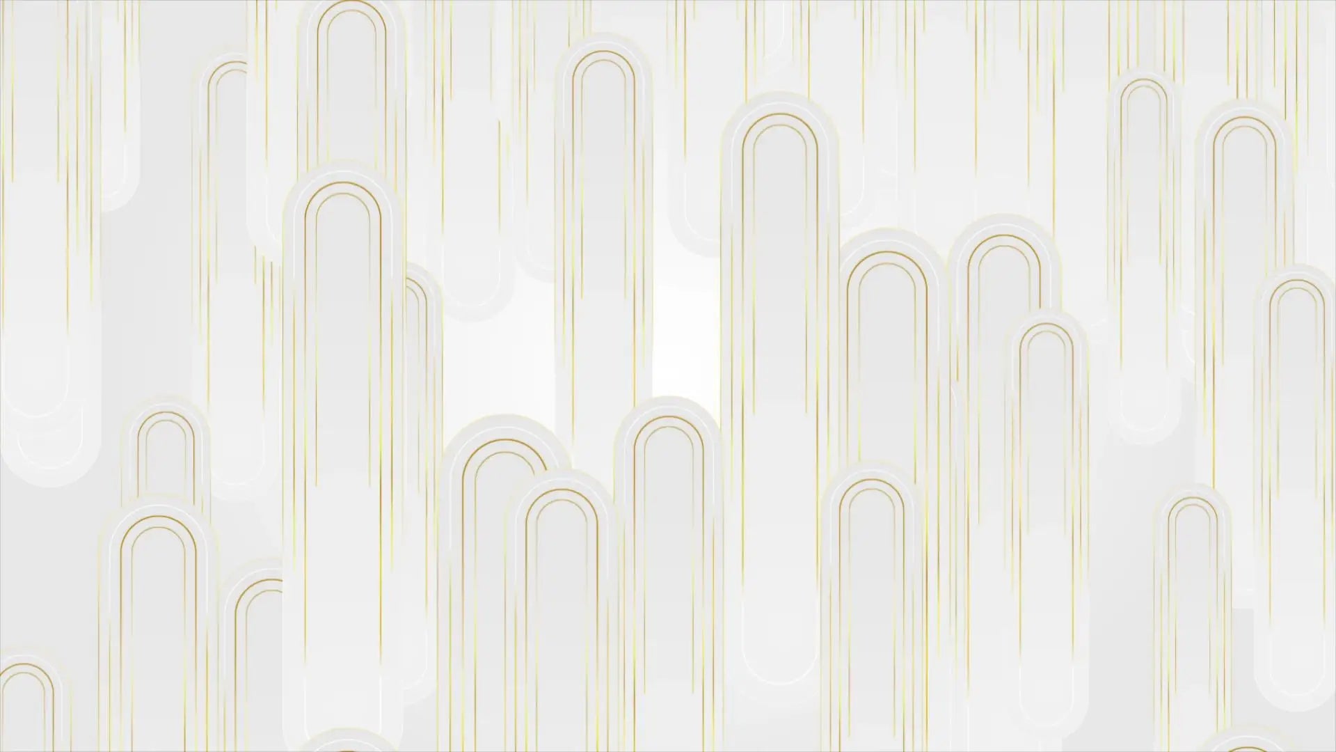 White and gold art deco wallpaper