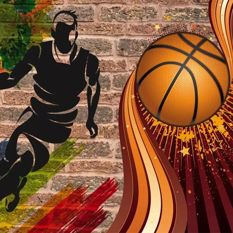 Basketbal schilderij behang - Second Image