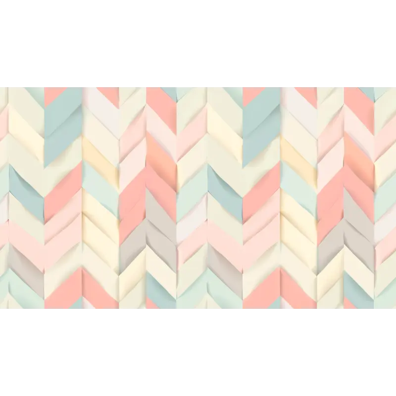 Papier peint bébé motifs chevrons 3d