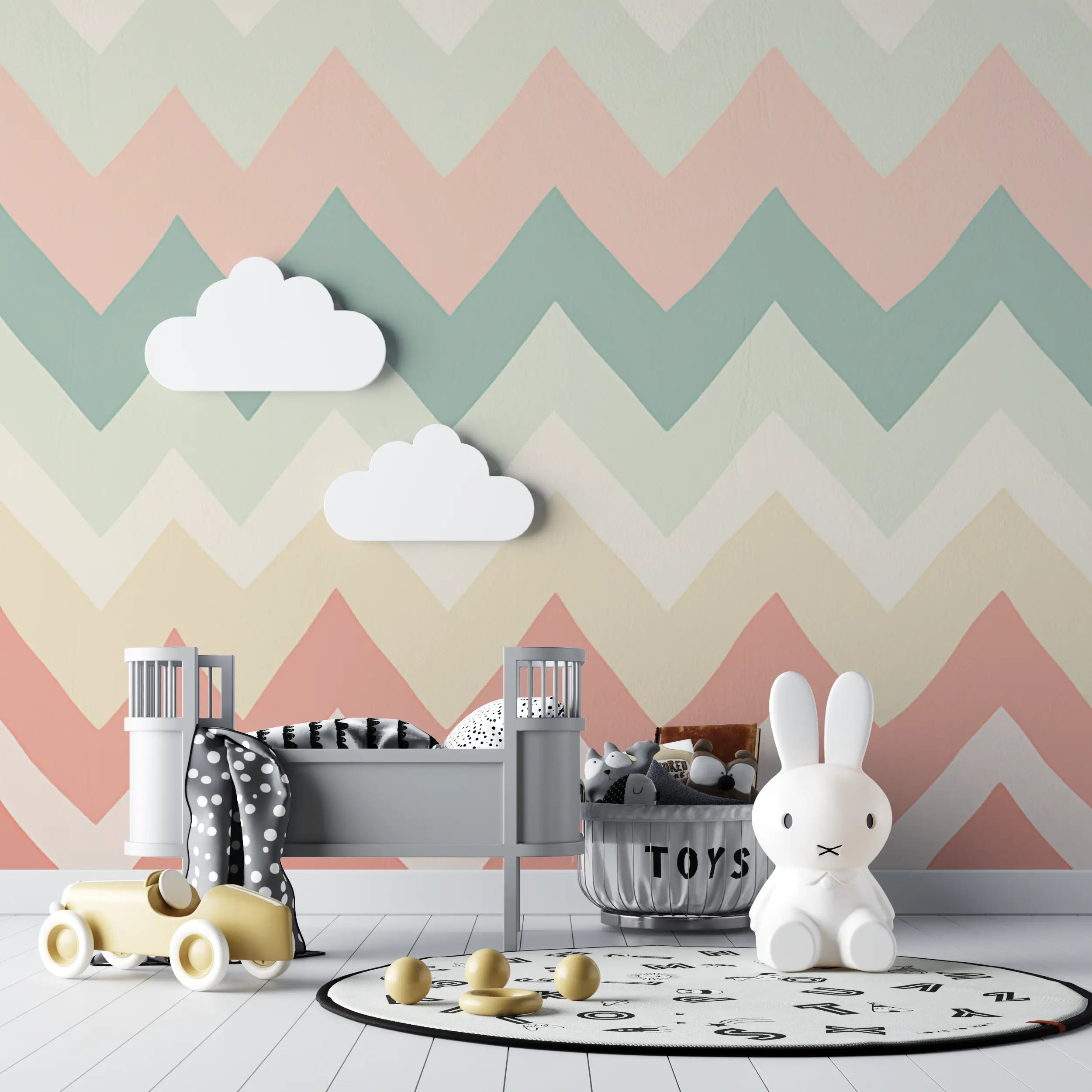 Baby wallpaper Design chevron patterns - Second Image