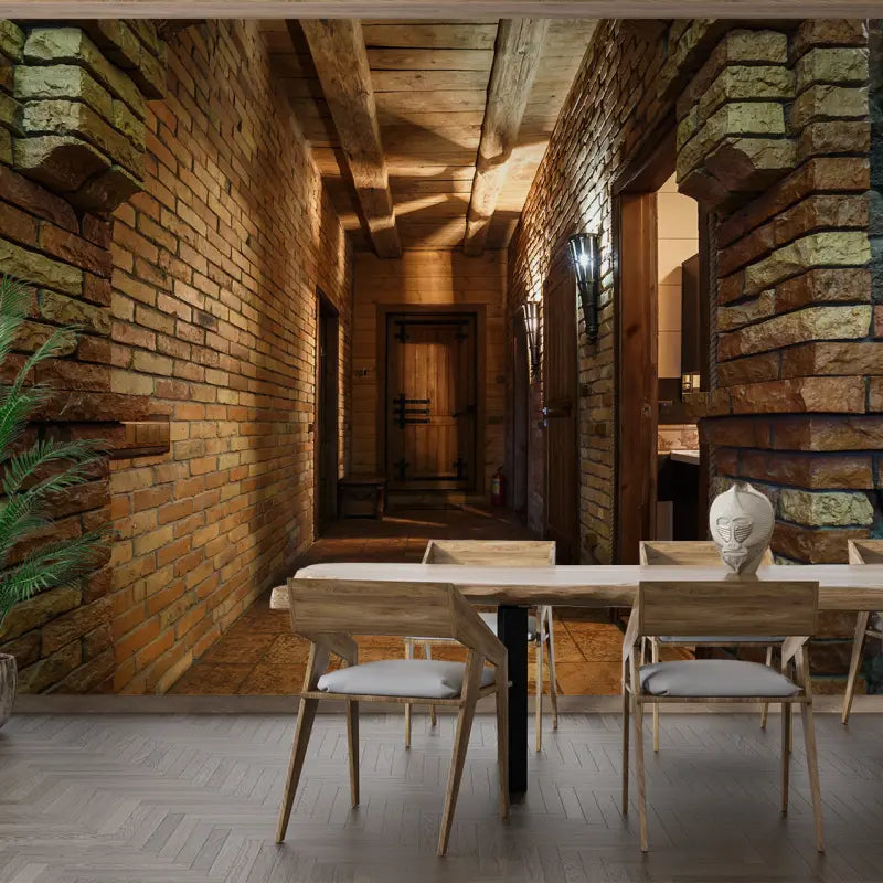 Brick Hallway Wallpaper - Second Image