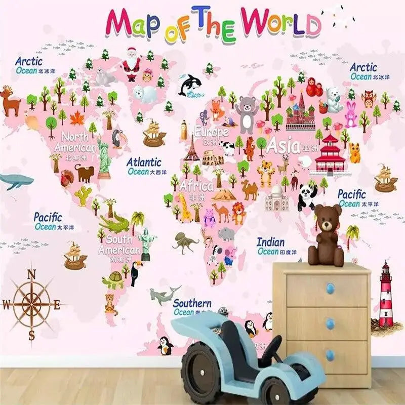 Fun World Map Wallpaper - Second Image