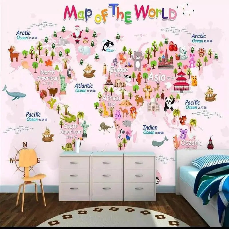 Fun World Map Wallpaper - Second Image