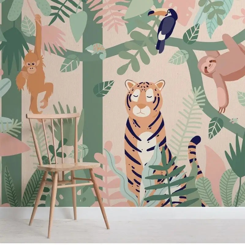 Jungle babykamer behang - Second Image