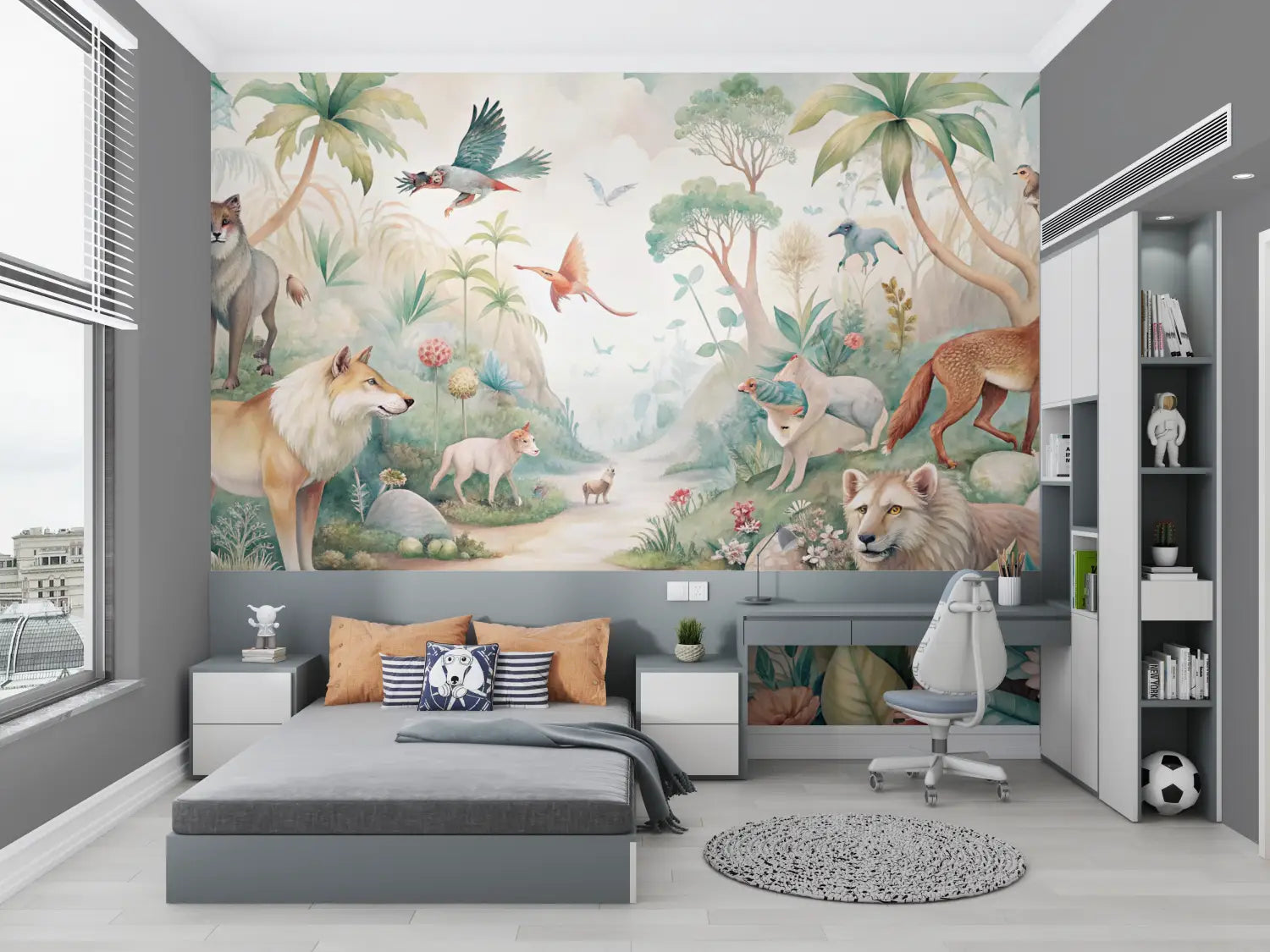 Papier Peint Chambre Enfant Jungle - Second Image