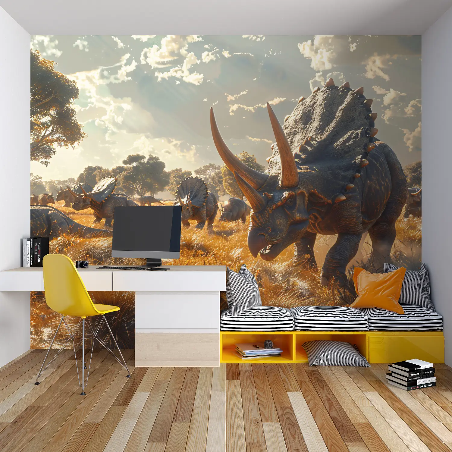 Triceratops jachtbehang - Second Image