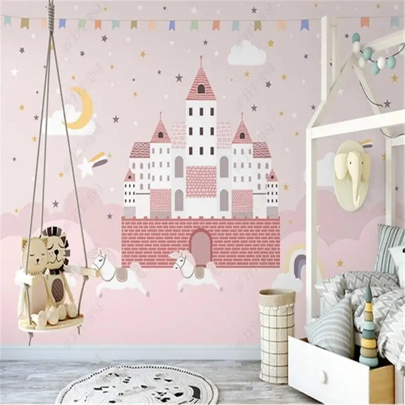 Papier Peint Château Chambre Fille