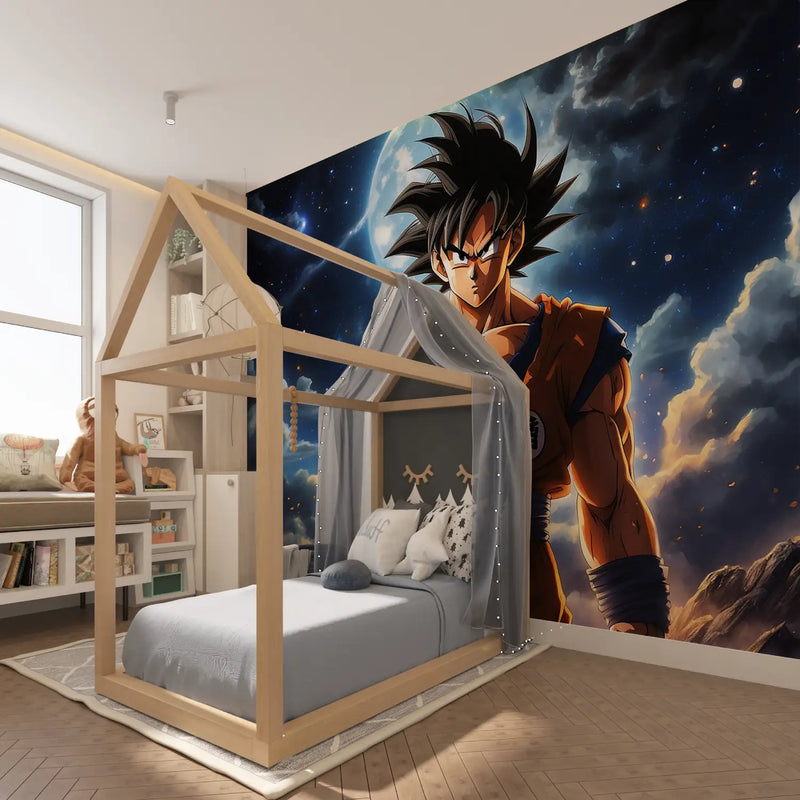 Papier Peint Dbz Goku Chambre - tapisserie garçon