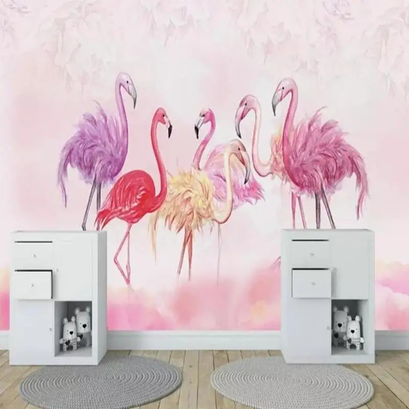 Flamingo Decorative Wallpaper - Second Image