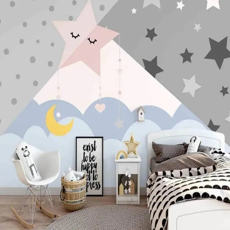 Starry Sky Bedroom Decor Wallpaper - Second Image