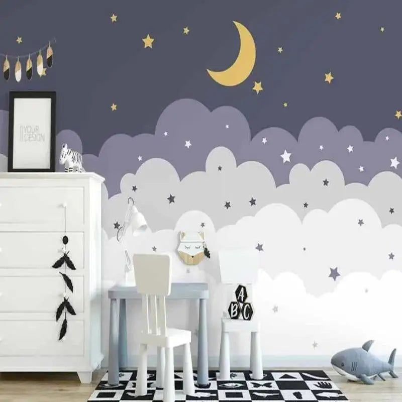 Baby Star Cloud Decoration Wallpaper - Second Image