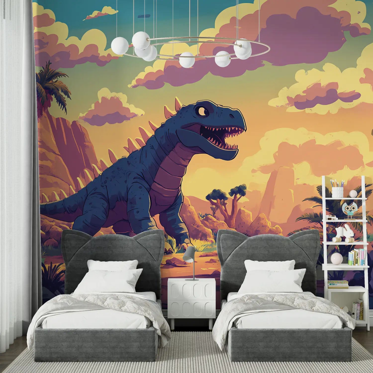 Papier Peint Dinosaure Chambre Enfants - Second Image