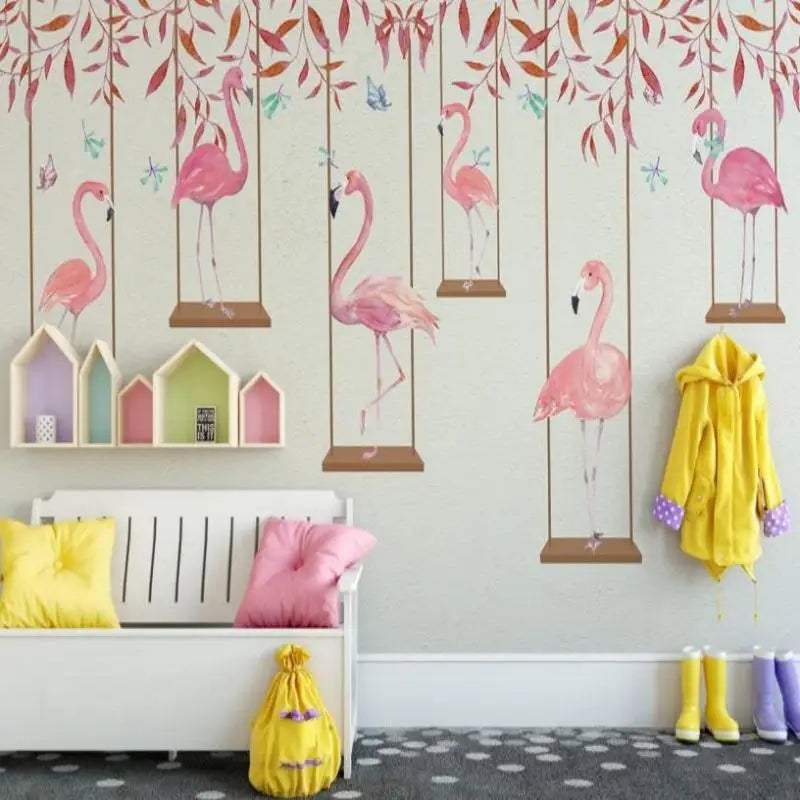 Modern flamingobehang - Second Image