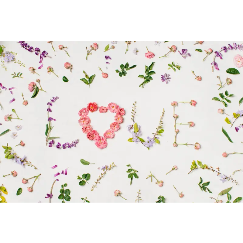 Papier peint Floral love pour bébé