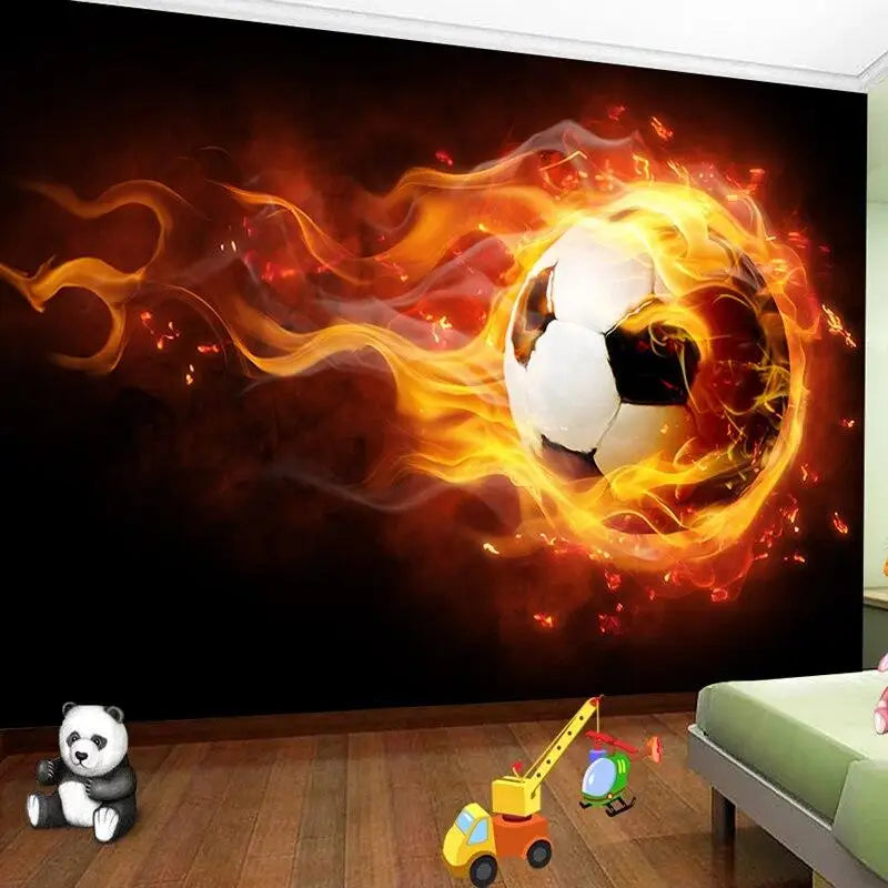 Burning Fire Football Wallpaper - Second Image