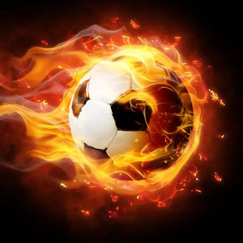 Burning Fire Football Wallpaper - Second Image