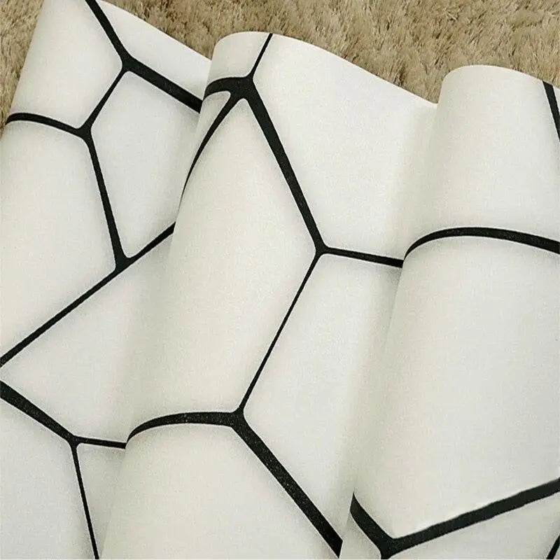 Black and White Geometric Wallpaper - Second Image