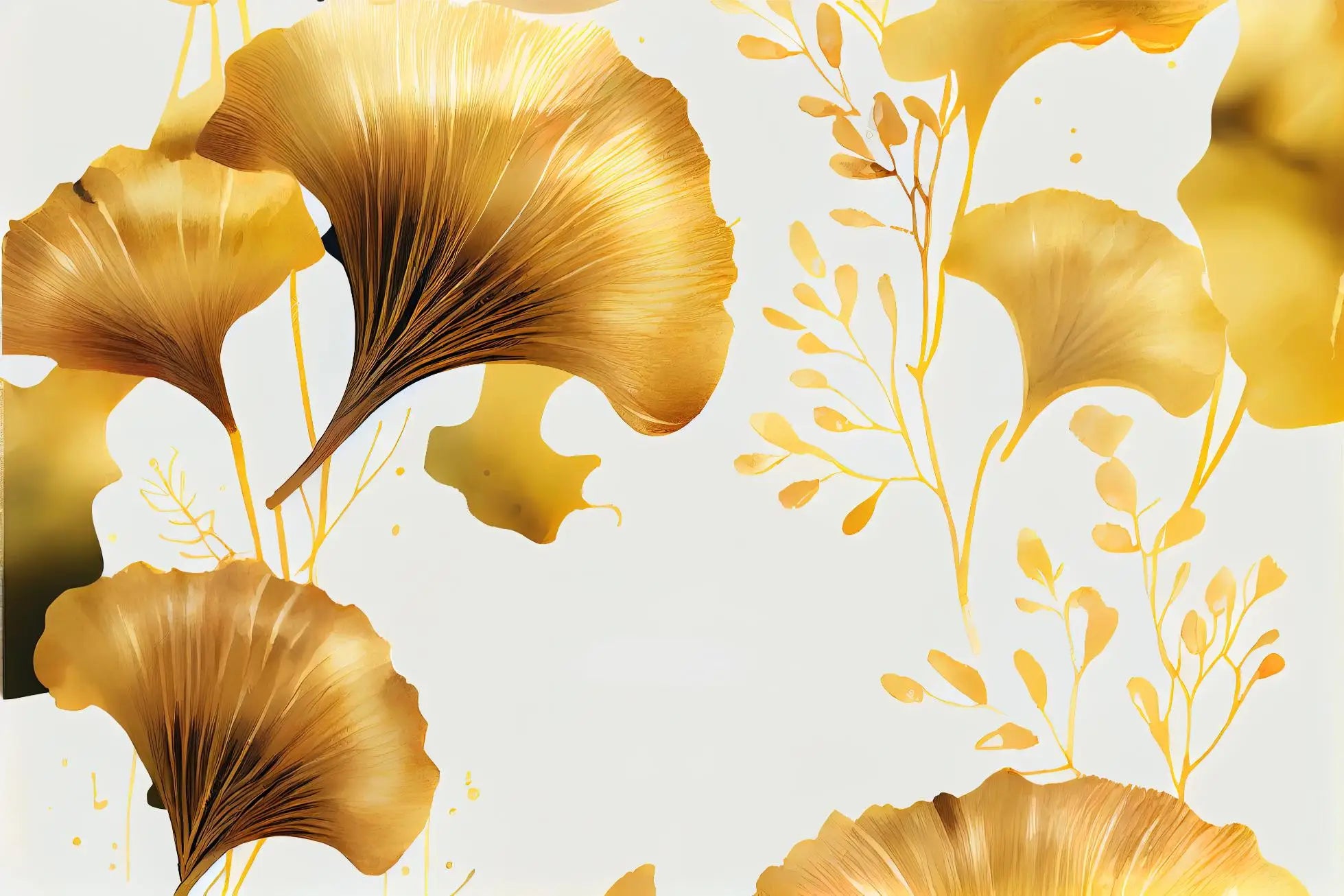 Gouden Ginkgo wallpaper