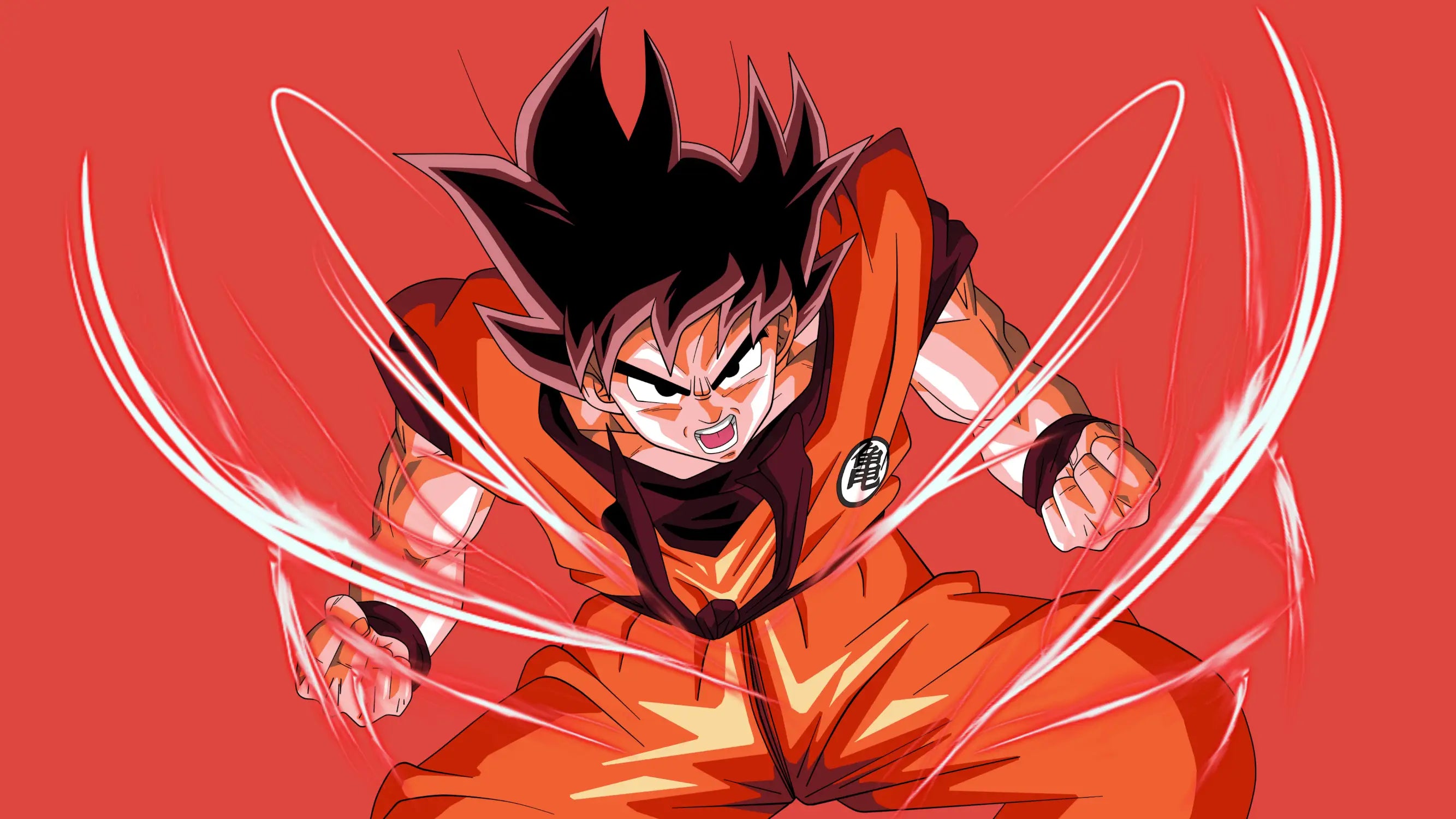 Papier Peint Goku Rouge