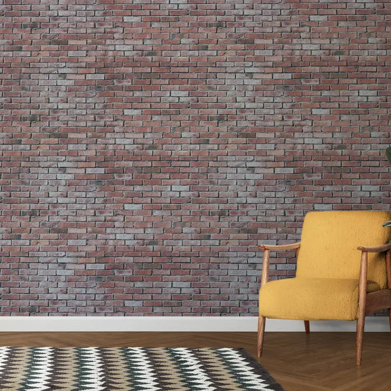 Trompe L'Oeil Brick Non-Woven Wallpaper - Second Image