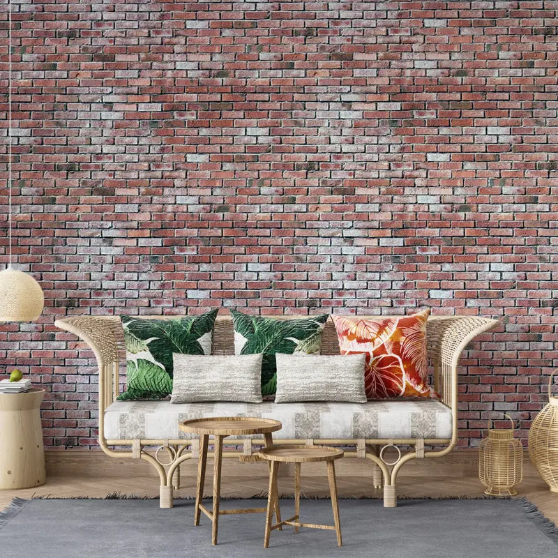 Trompe L'Oeil Brick Non-Woven Wallpaper - Second Image