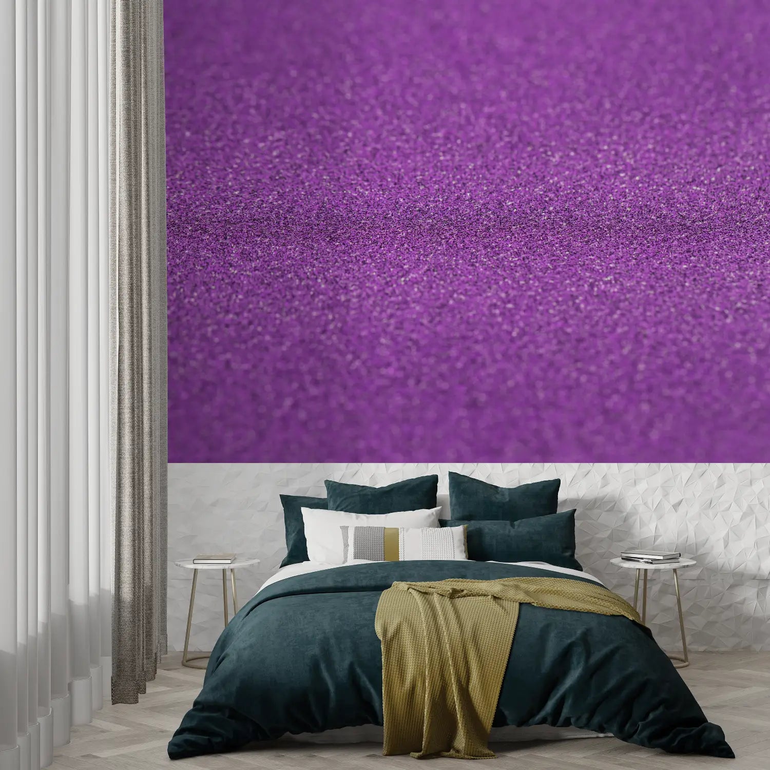 Papier Peint Mauve Pailleté - tapisserie