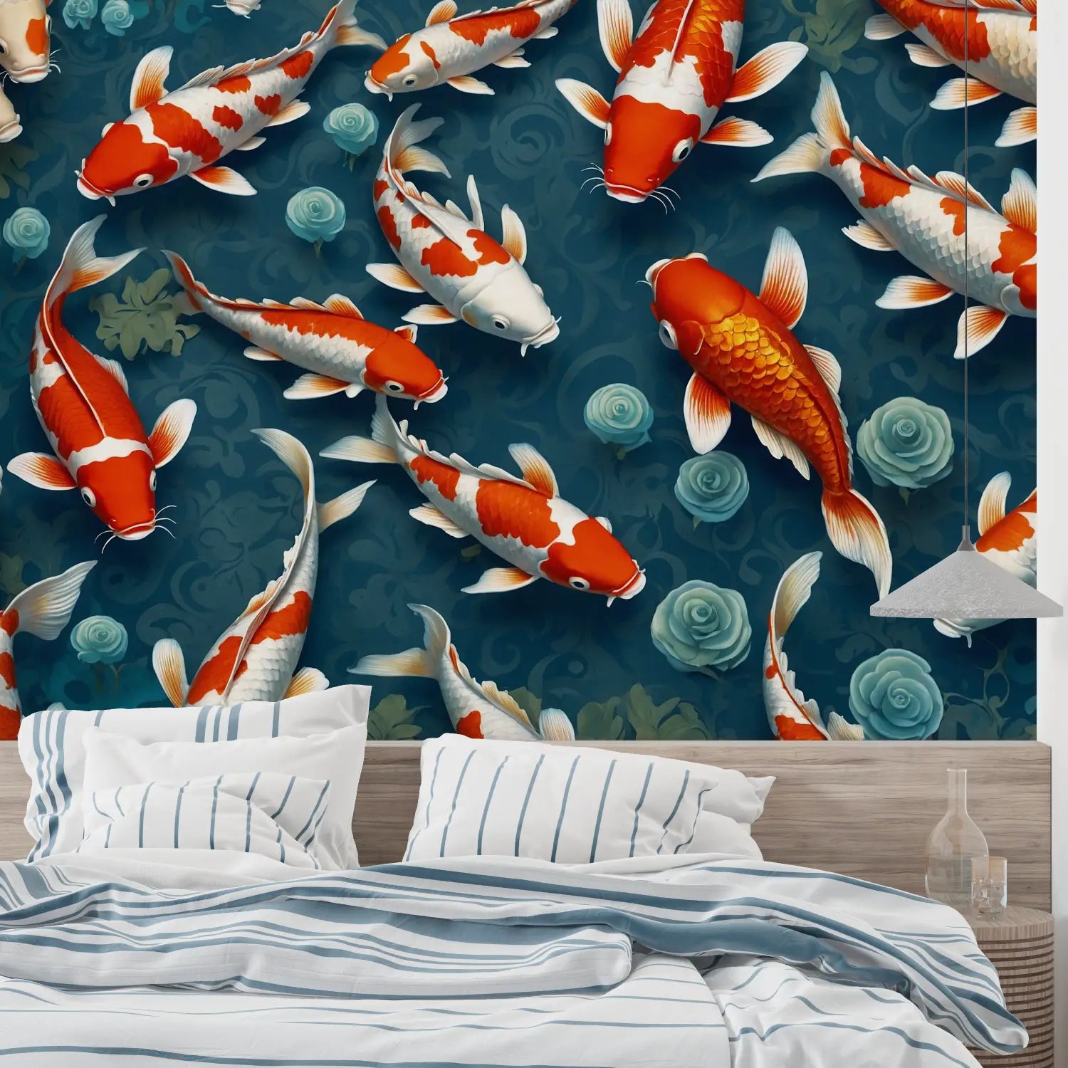 Goldfish Pattern Wallpaper - Second Image