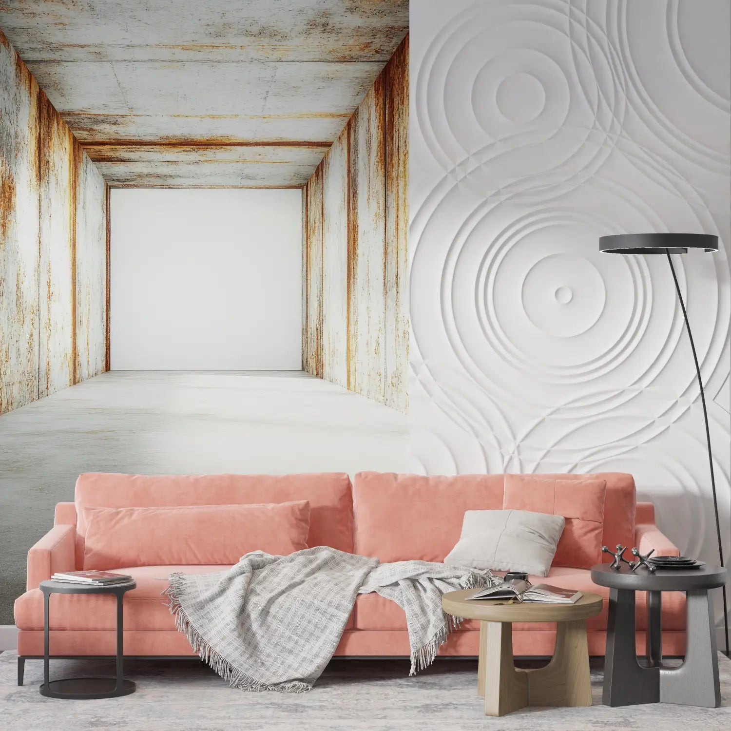 Papier Peint Mural Trompe L Oeil - mur