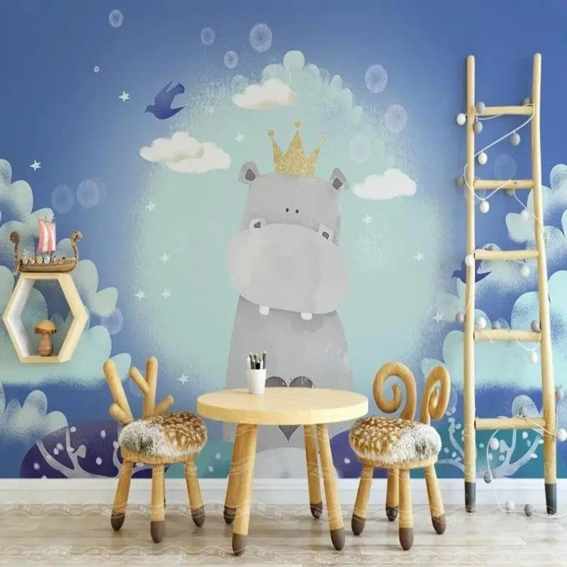 Cloud Wallpaper Baby Room - Second Image