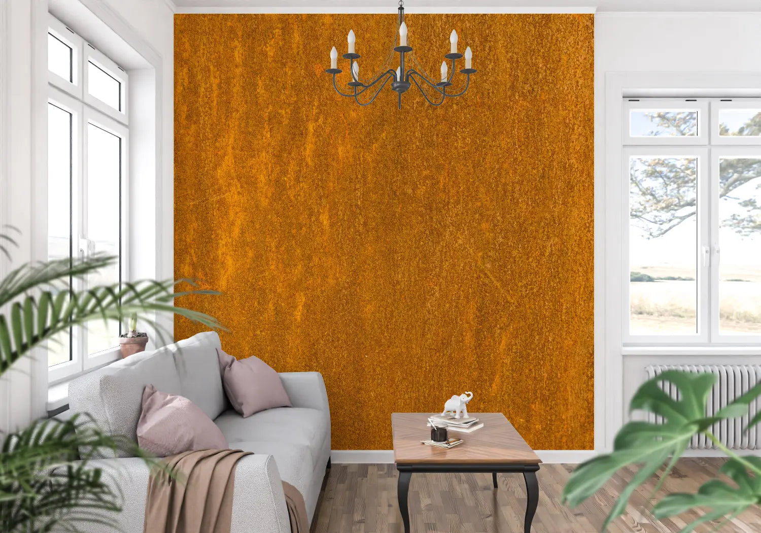 Dark Ocher Orange Wallpaper - Second Image