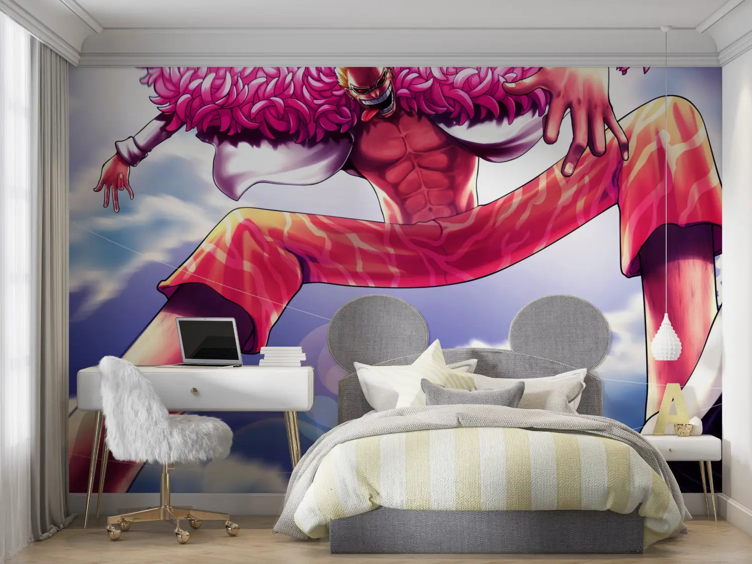 Eéndelig behang Doflamingo Design - Second Image