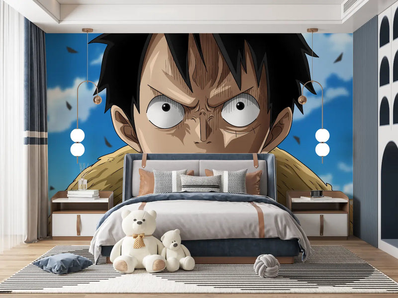 Papier Peint One Piece Luffy Énervé - pano anime