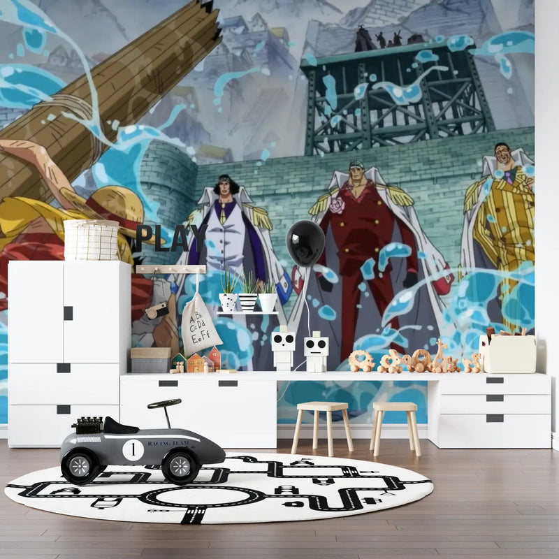 Papier Peint One Piece Marines - manga hero