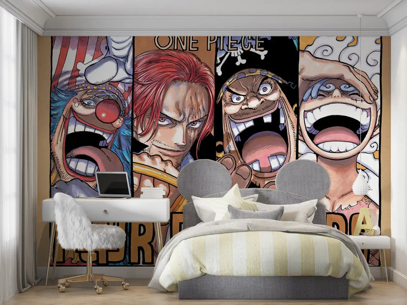 Papier Peint One Piece Yonko - chambre de garçon