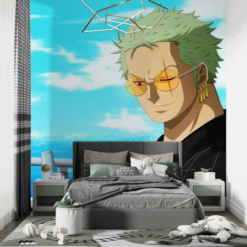 Papier Peint One Piece Zoro - chambre de garçon