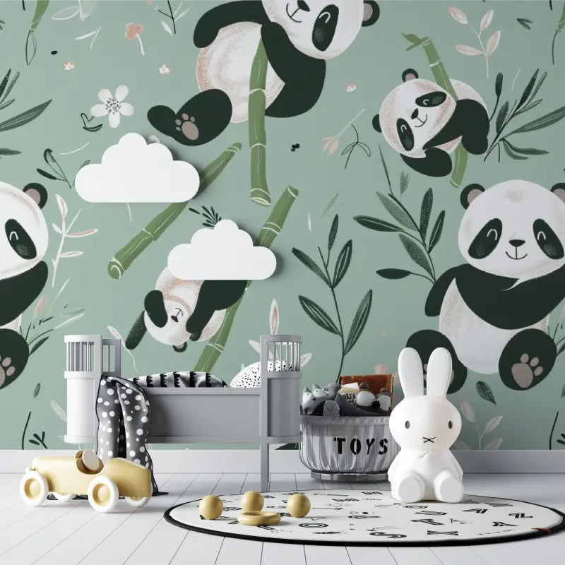 Baby green pandas wallpaper - Second Image