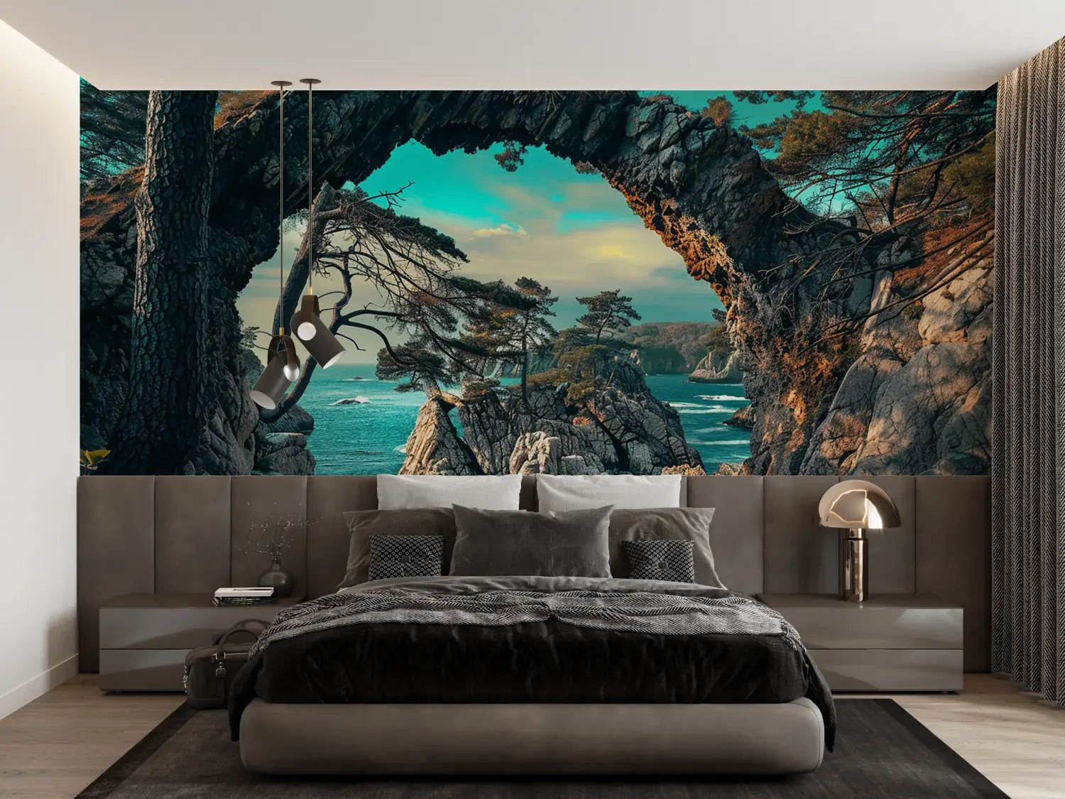 Trompe L Oeil Landscape Wallpaper - Second Image