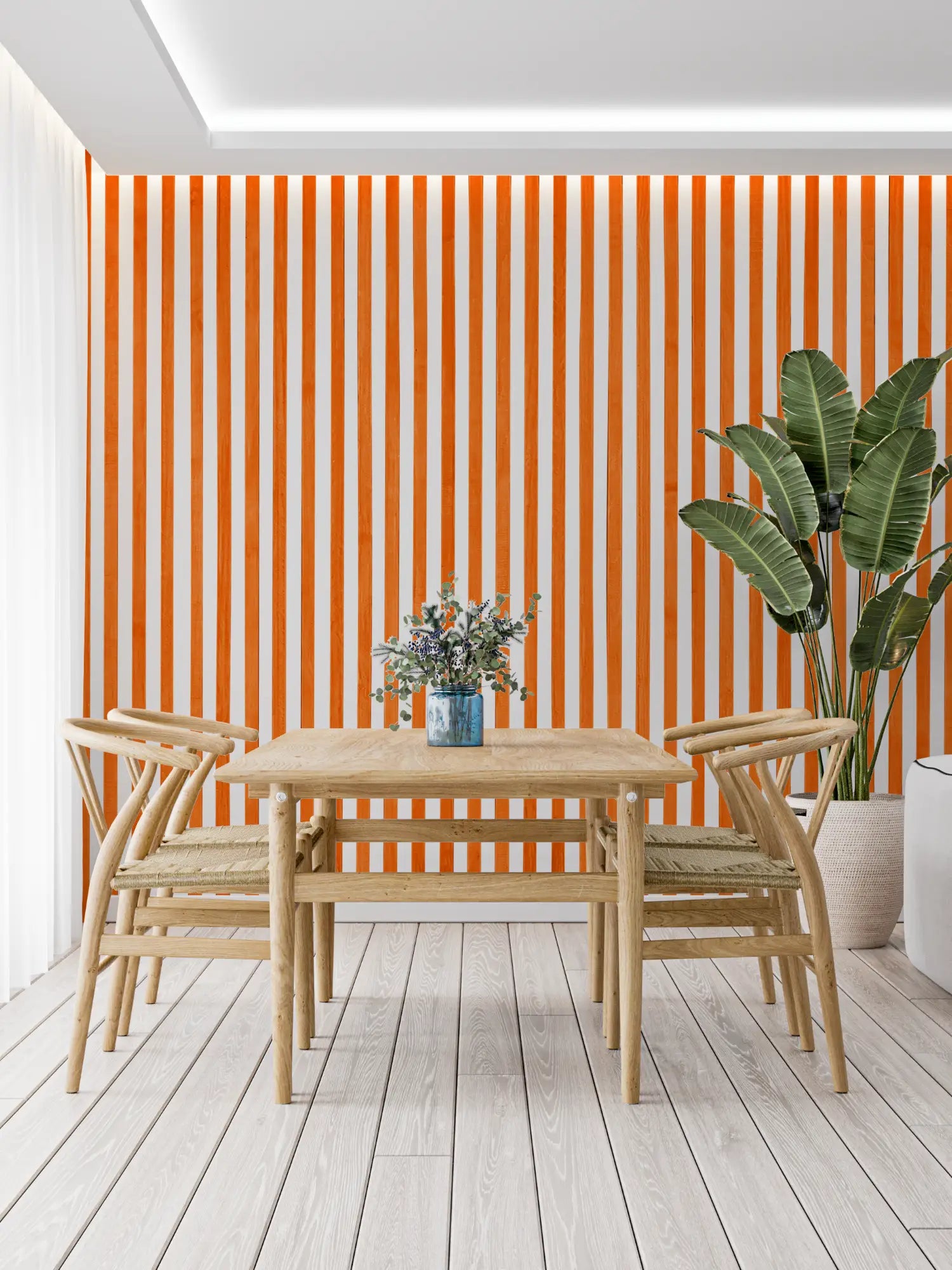 Terracotta Stripes Wallpaper - Second Image