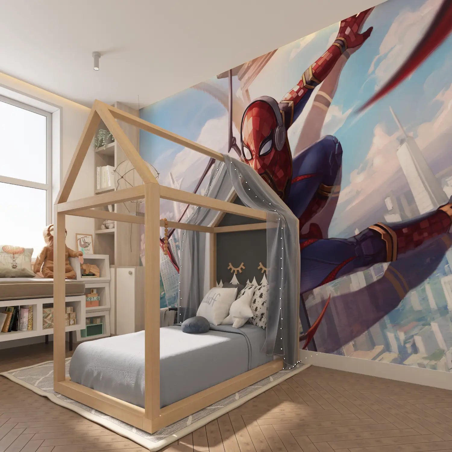 Tiener Spiderman behang - Second Image