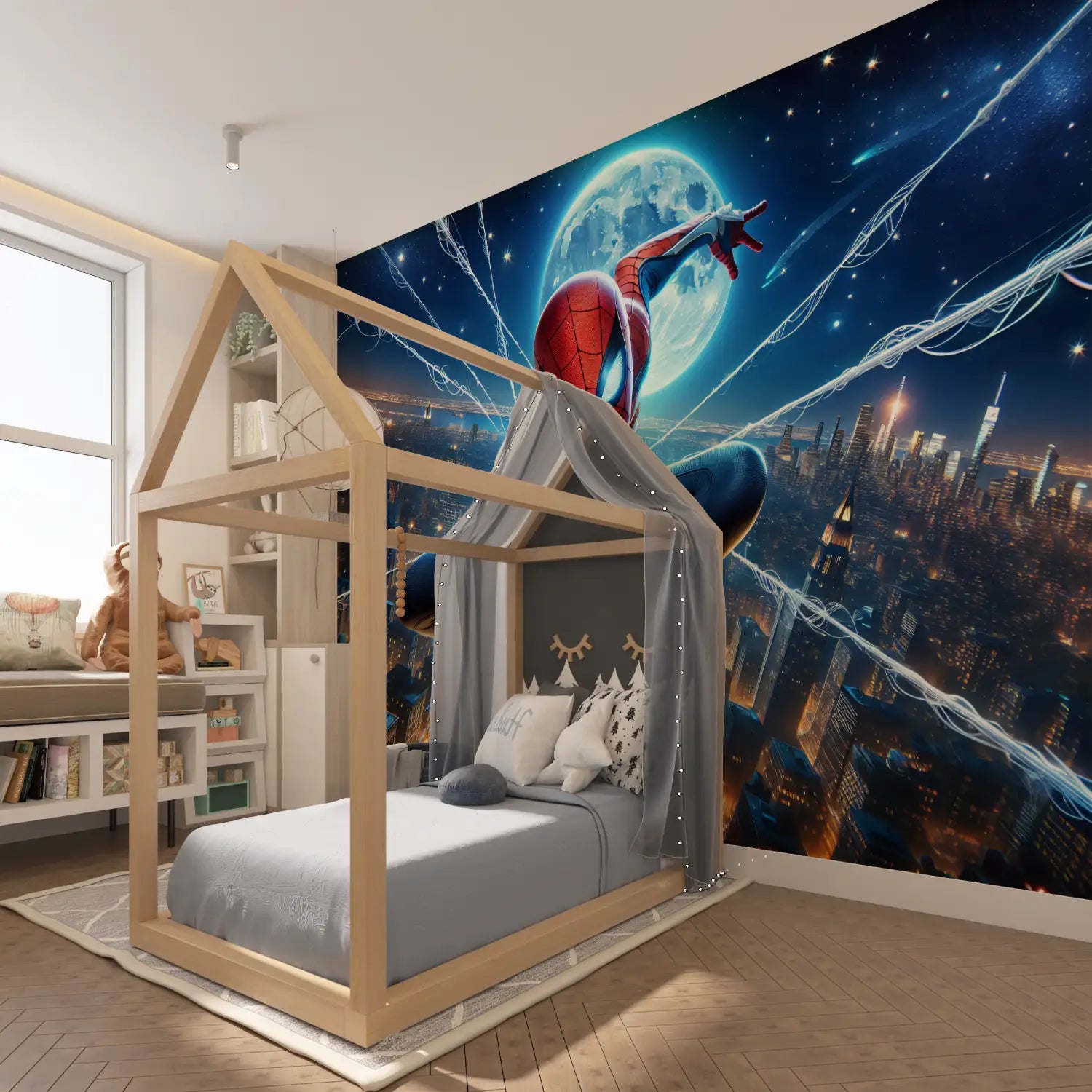 Spiderman Jungen-Schlafzimmer-Tapete - Second Image