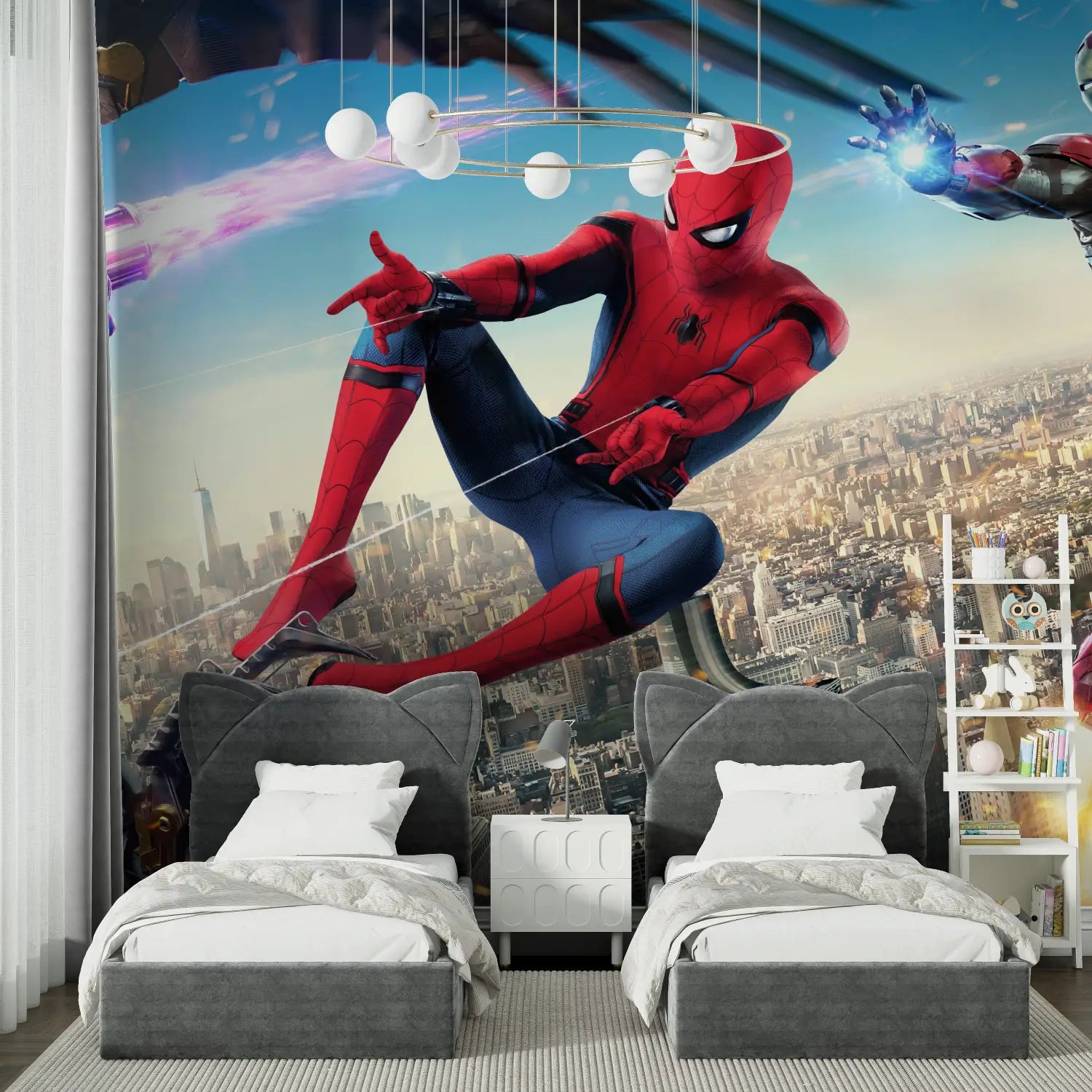 Papier Peint Spiderman Homecoming - tapisserie spiderman