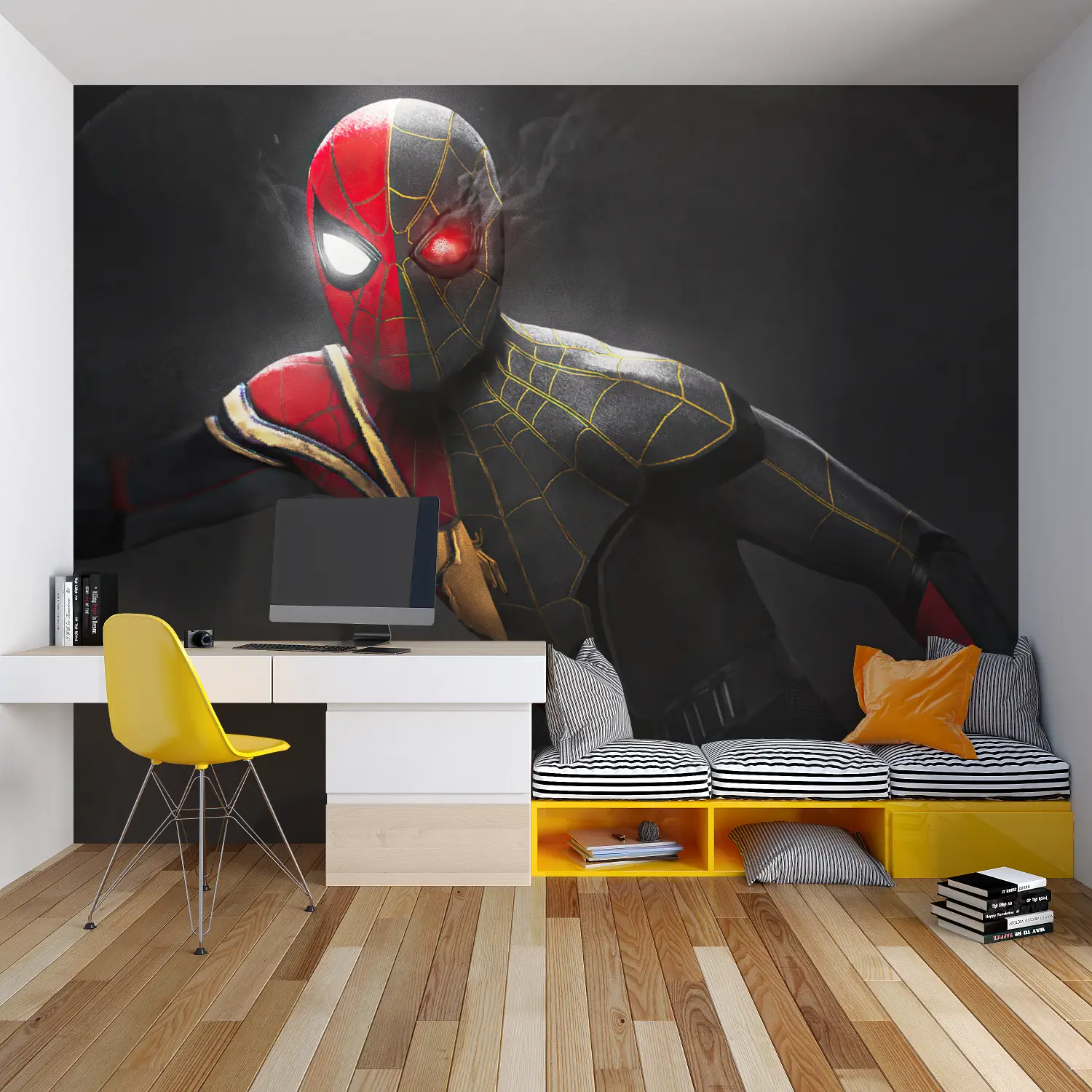 Papier Peint Spiderman No Way Home - tapisserie garçon