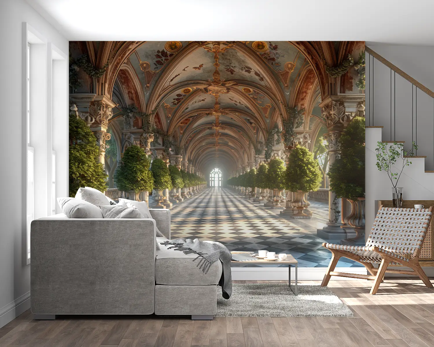 Behang op maat Trompe L Oeil - Second Image